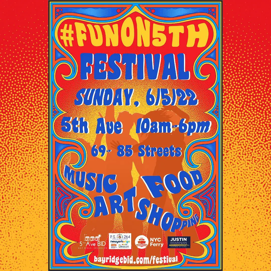 Banner Image for the June 2022 Fun on Fifth Festival in Bay Ridge, Brooklyn