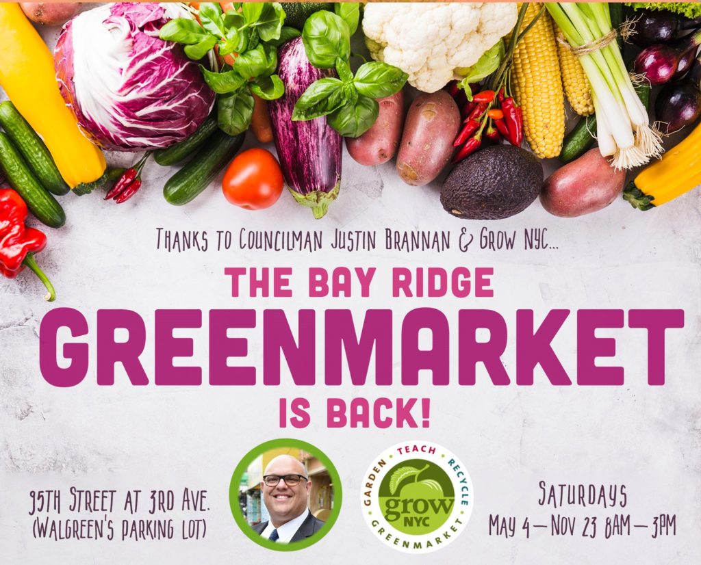 Flyer for the Bay Ridge Greenmarket