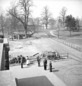 View from the top of the new Owl's Head Park Comfort Station, 1935